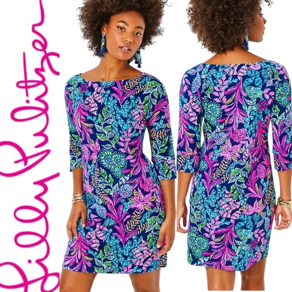 Lilly Pulitzer NWT UPF 50+ BRAEDYN DRESS SIZE XSMALL - Picture 1 of 16